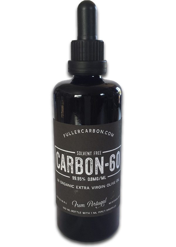 Fullercarbon's Carbon60 dissolved in Organic Extra Virgin olive oil